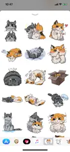 Cat Bigmoji Funny Stickers screenshot #1 for iPhone