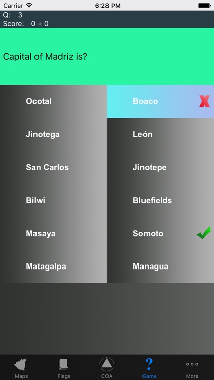 Nicaragua Department Maps and Capitals screenshot-4