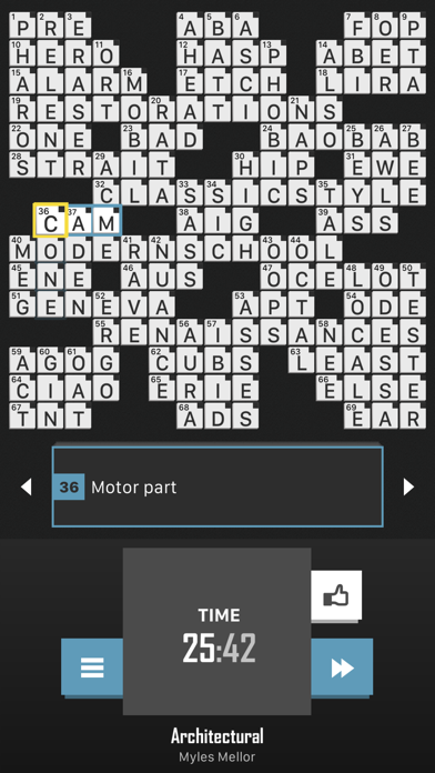 Crossword Puzzle Redstone Screenshot