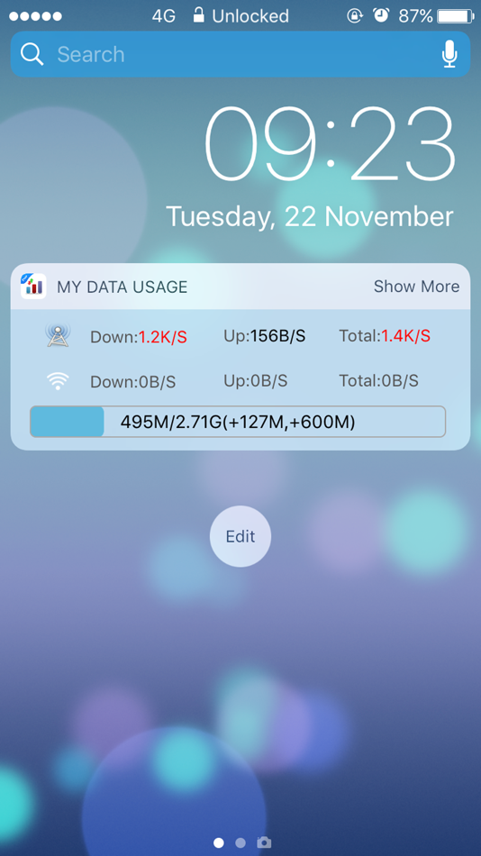 My Data Usage Widget Pro - 8.1 - (iOS)