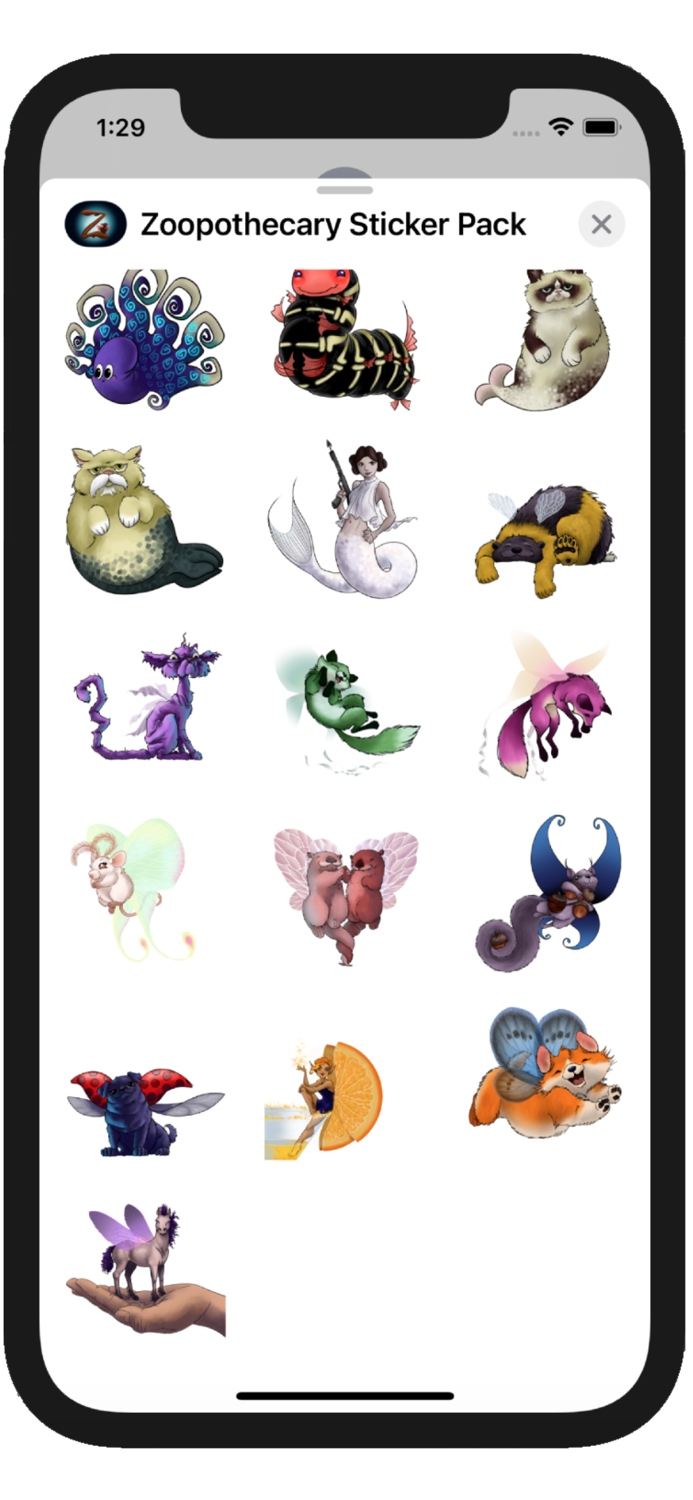 Zoopothecary Sticker Pack