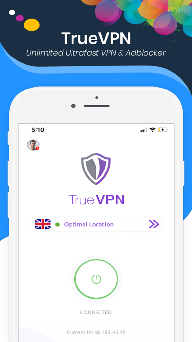 TrueVPN - Best VPN & AdBlocker Screenshot
