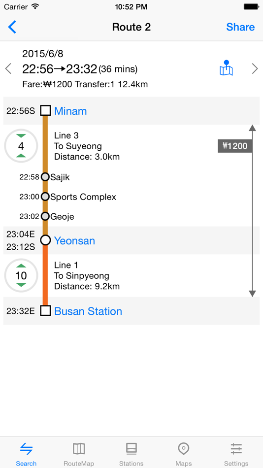 #3. Metro Busan Subway (iOS) 由: WU QIUPING