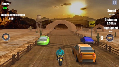 Bandit Motorcycle Rage 3D Asssult Race Free Games screenshot 3