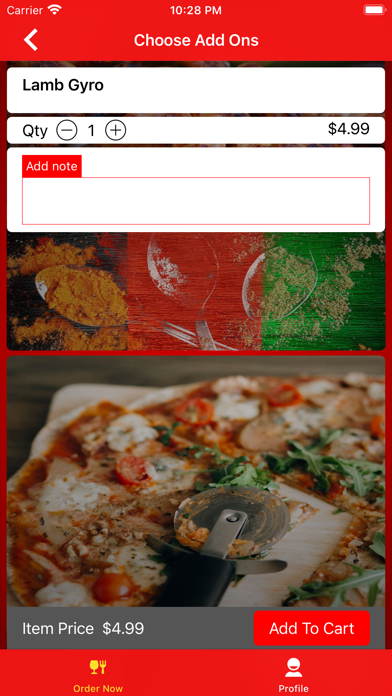 Valentino's Pizza and Chicken Screenshot