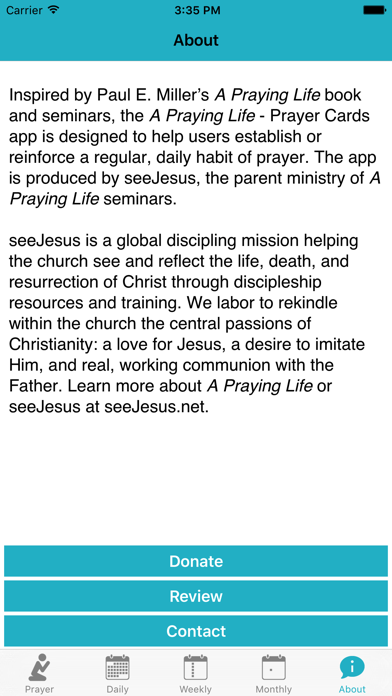 A Praying Life - Prayer Cards Screenshot