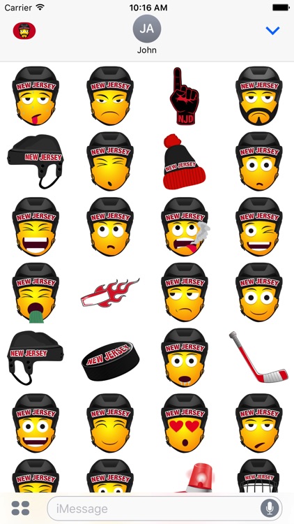 New Jersey Hockey Stickers & Emojis screenshot-3