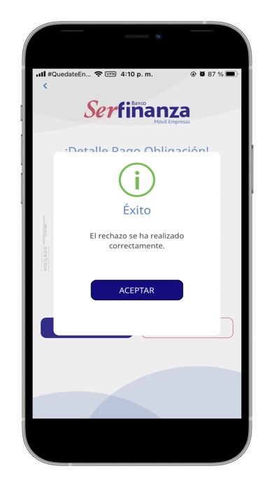 Serfinanza Móvil Empresas Screenshot