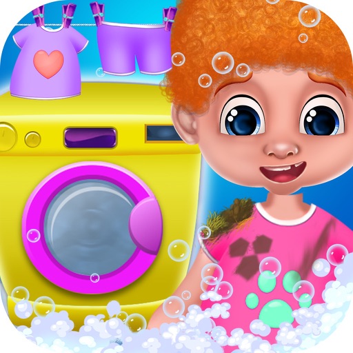 Wash Laundry Game For Kids iOS App