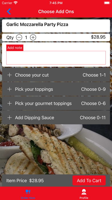 Grande's Pizzeria & Restaurant Screenshot