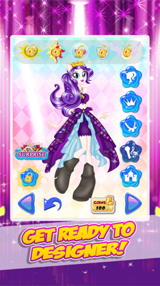 Pony Rainbow Friendship Dress Up Games screenshot 2