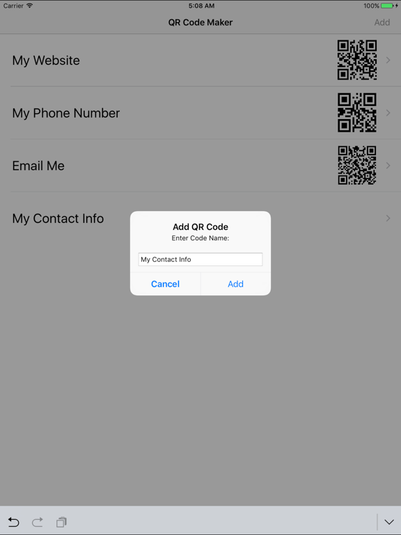 Screenshot #5 pour QR Code Maker