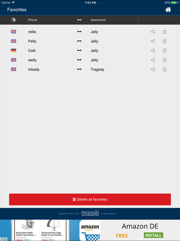 Screenshot #6 pour a! Rhymes