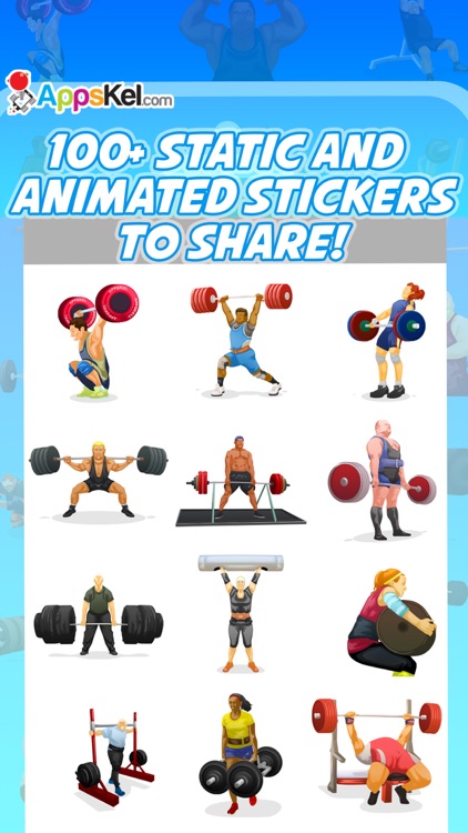 PowerMoji: Weight-Lifting Emoji & Stickers App