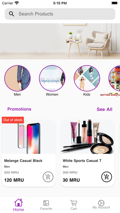 Trendy Shopping App Screenshot