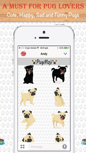 PugMoji - Pug Lovers Emojis and Stickers!(圖4)-速報App