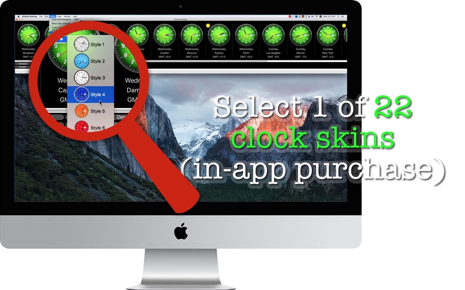 #5. aClocks Desktop (macOS) 由: Tomoyuki Okawa