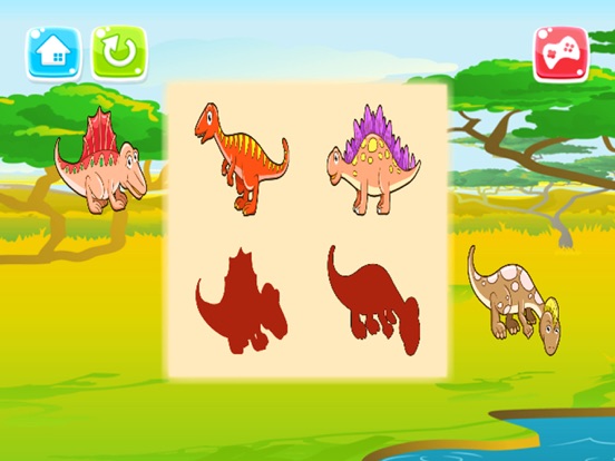 Screenshot #4 pour Dinosaure Traîne Goutte & Match Ombre pour enfants