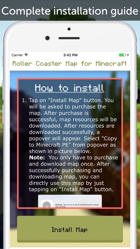 Roller Coaster Map for Minecraft PE - 1.0 - (iOS)