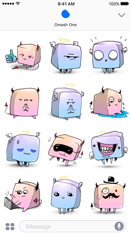 Marshmallows - Angel & Demon Animated Stickers