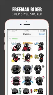 freeman rider emoji stickers for imessage iphone screenshot 1