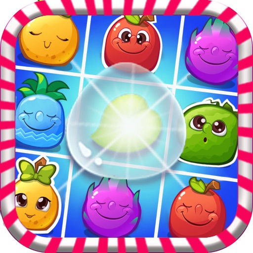 Sweet Fruit Splash Garden Mania:Match 3 Free Game Icon