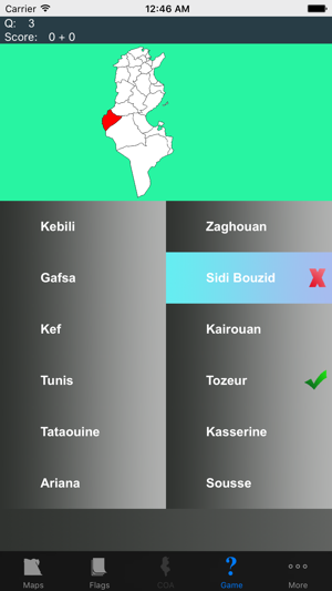 Tunisia State Maps and Capitals(圖2)-速報App