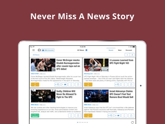 Screenshot #4 for MMA News: Match Results & More