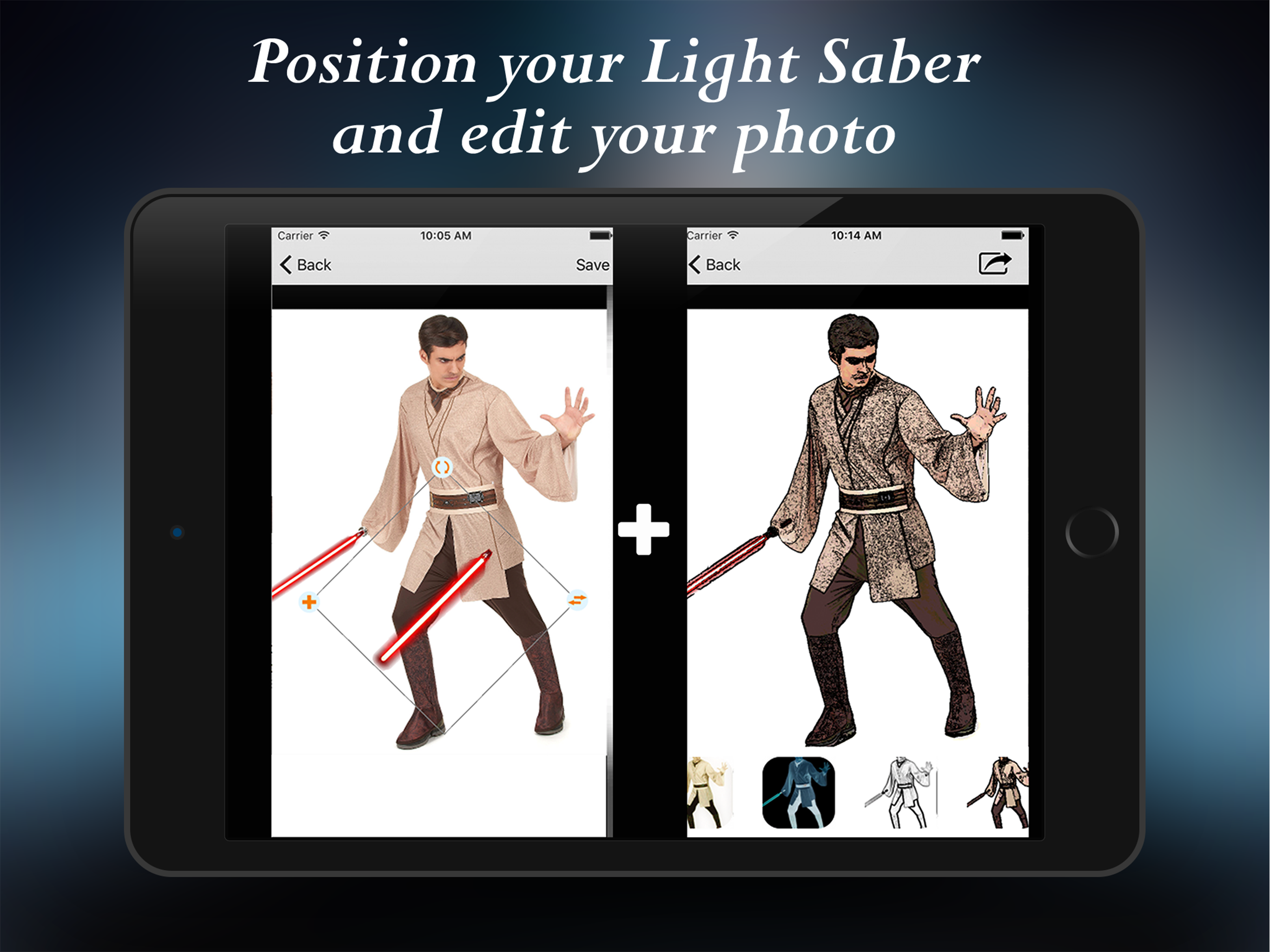 Photo Maker Light Saber - for Star Wars