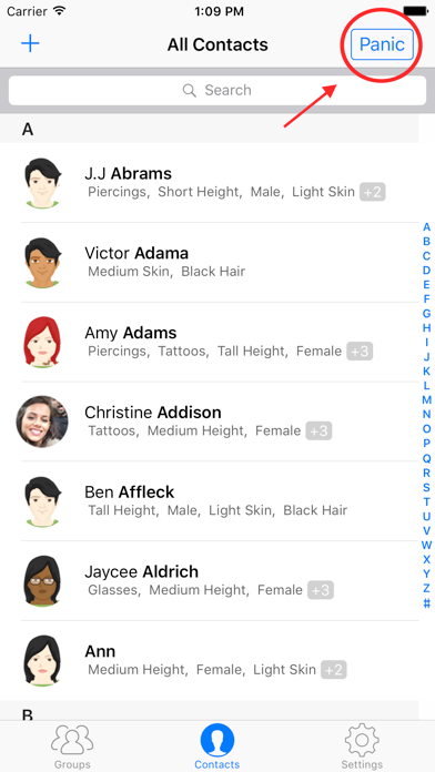 NamePanic iPhone screenshot 3 - Social Networking app