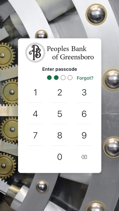 Peoples Bank of Greensboro Screenshot