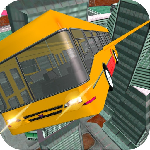 Futuristic Flying Yearn Bus Drive: Sky Vague Stunt