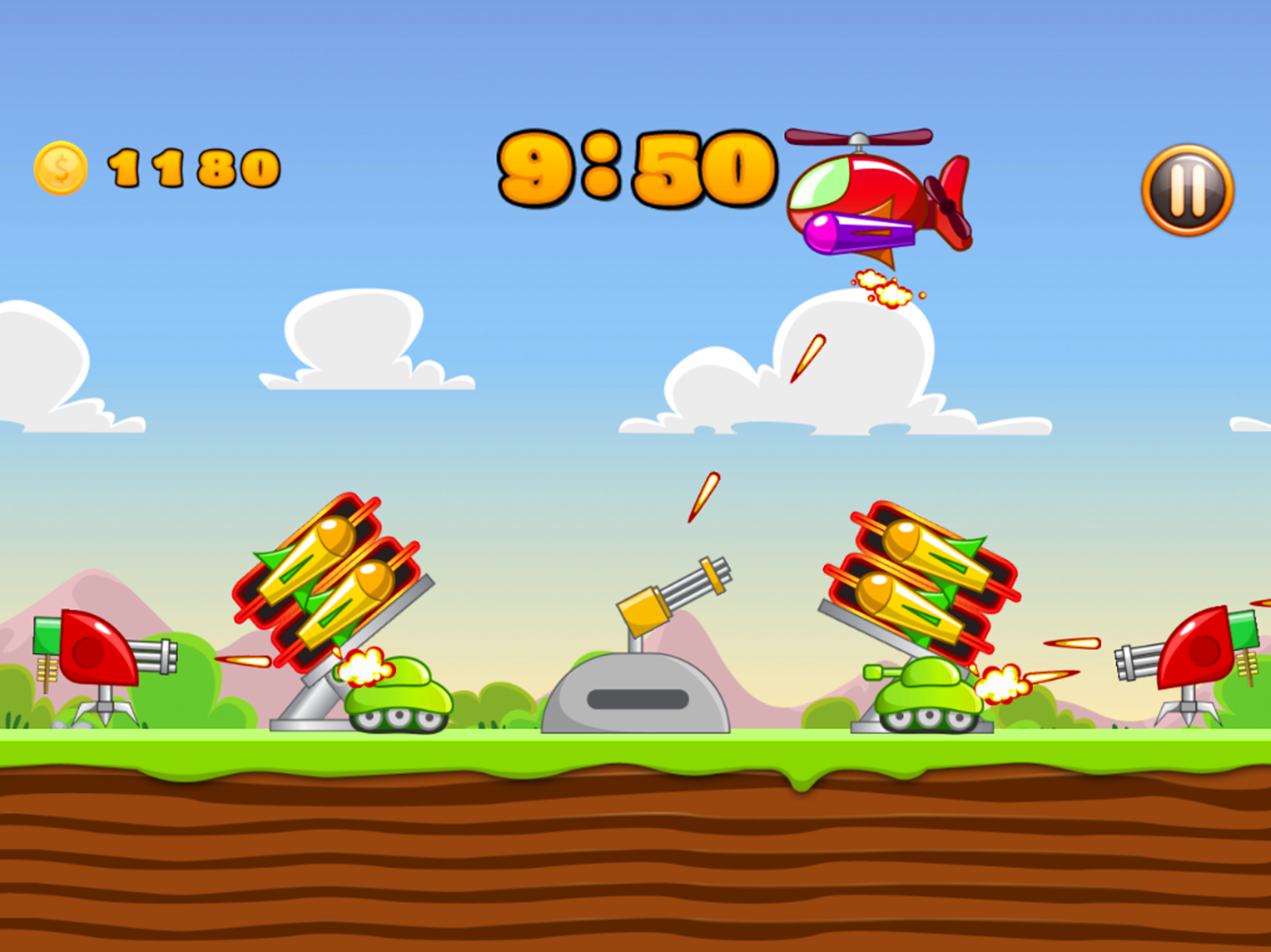 War Bomber Shoot Planes and Tanks Protect World screenshot 4