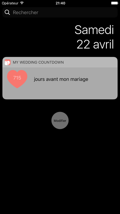 Screenshot #1 pour Compte à rebours pour votre
