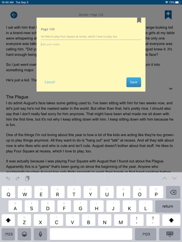 Learning Ally Audiobooks iPad screenshot