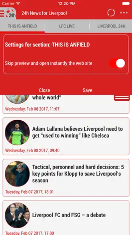 Game screenshot 24h News for Liverpool FC apk