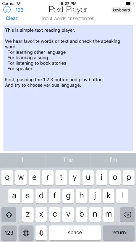 text player