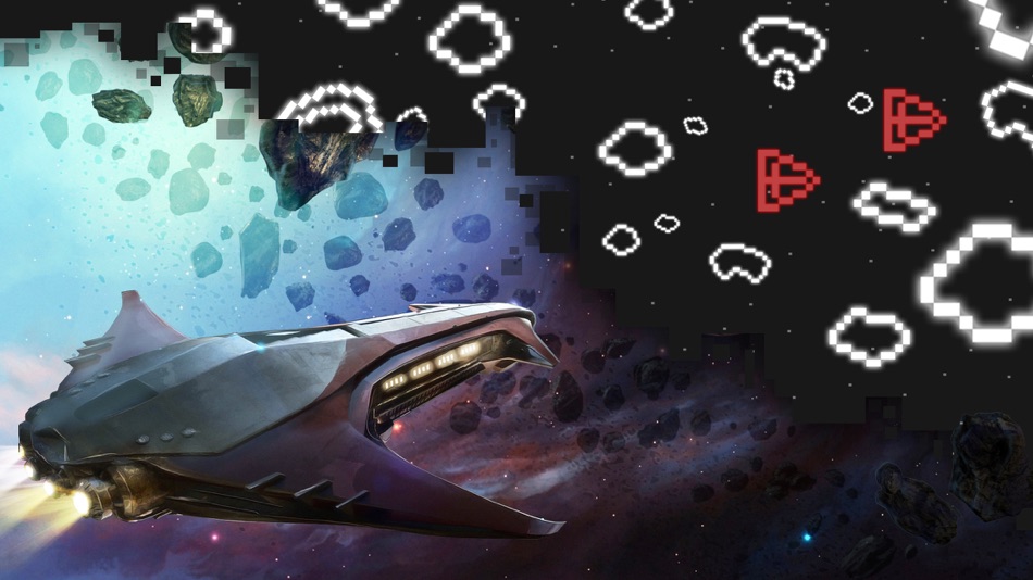 #3. Pixel Asteroids (iOS) 由: Sylok Media