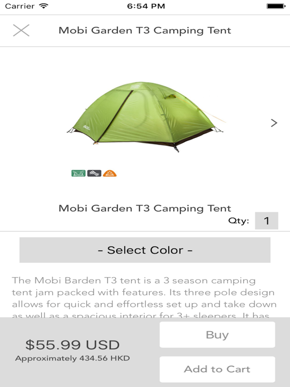 Screenshot #5 pour Camp Gear: Shop & Buy Camping Top Hiking Supplies