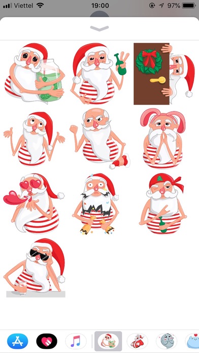 Screenshot #1 pour Christmas Santa Xmas Stickers