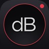 Decibel : dB sound level meter icon