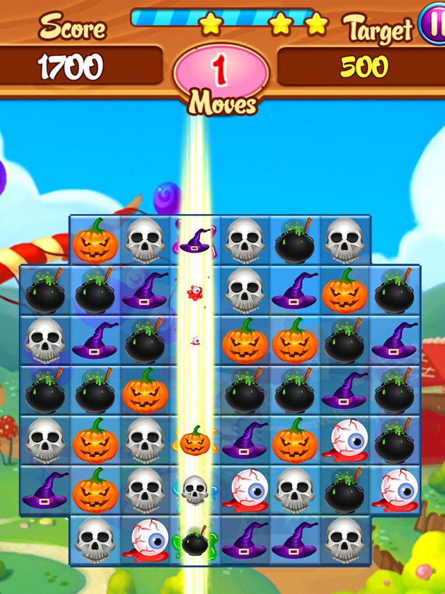 Jogo Halloween Match 3 no Jogos 360