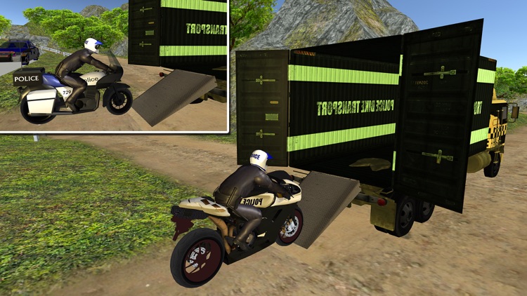 OffRoad Police Bike Transport – Motorbike Driving screenshot-4