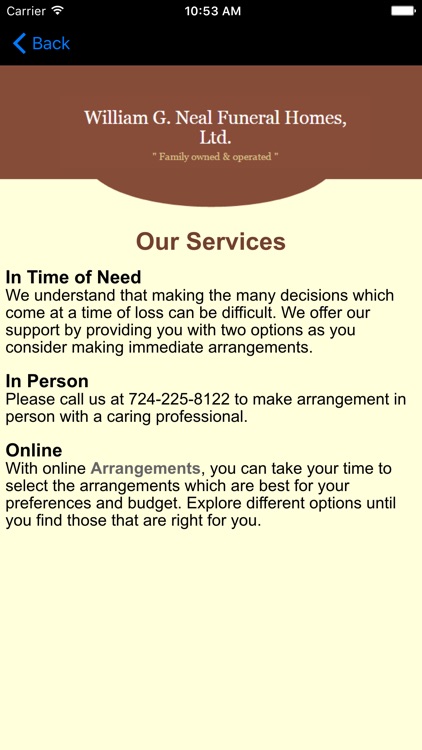 Neal Funeral Homes screenshot-3