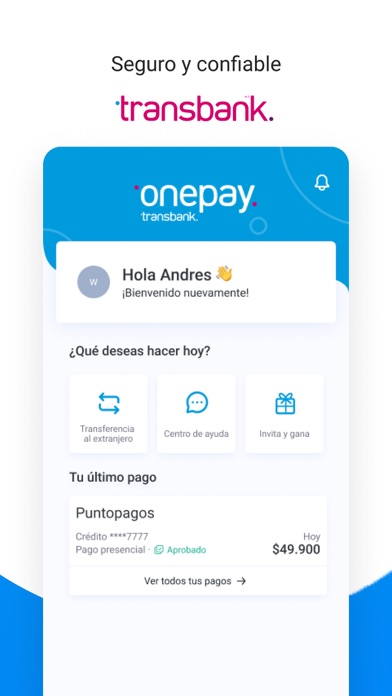 Onepay: paga fácil y rápido Screenshot