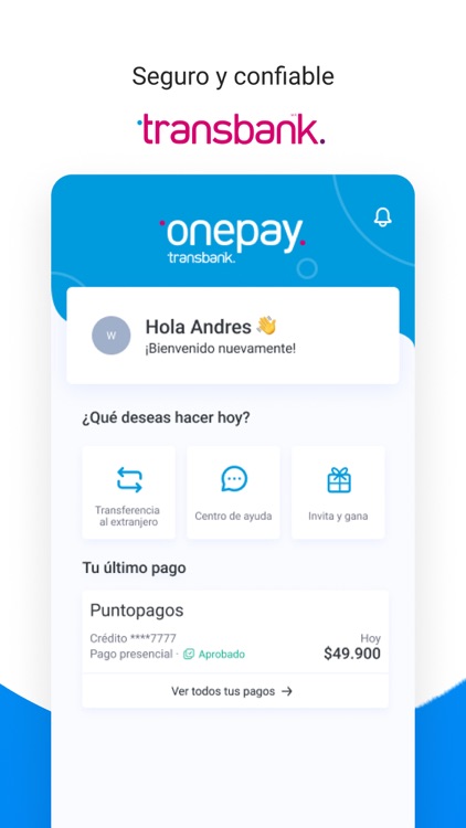 Onepay: paga fácil y rápido screenshot-7
