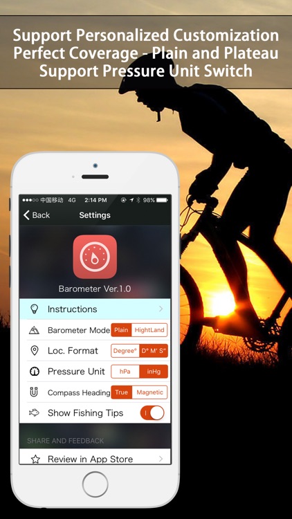 Barometer & Altimeter - for outdoor sports,fishing screenshot-3