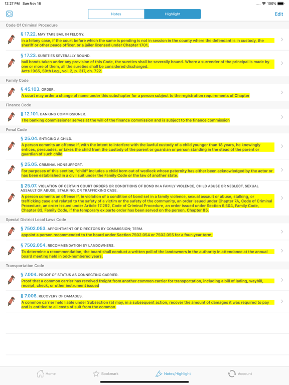 AZ Laws ARS (Arizona Titles) iPad screenshot 7 - Reference app