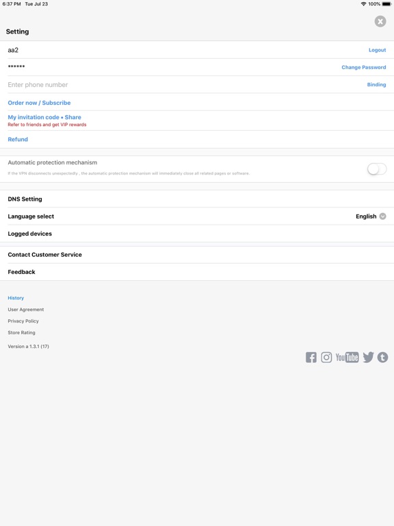 Cheetah Vpn Proxy for WiFi 4G iPad screenshot 5 - Utilities app