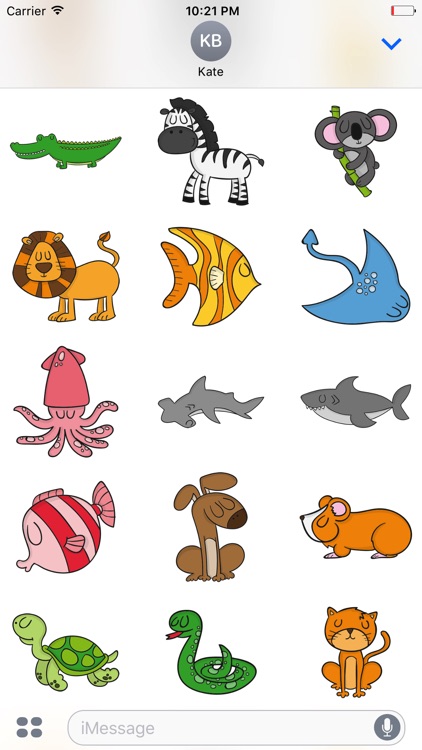 Hand Drawn Cute Animals Stickers